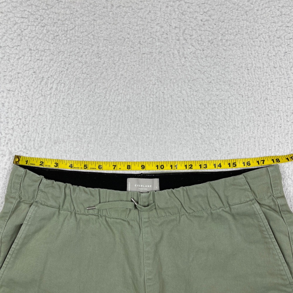 Everlane Pull On Pants Mens Large Olive Green Organic Easy Pant Stretch Tapered - Picture 4 of 9